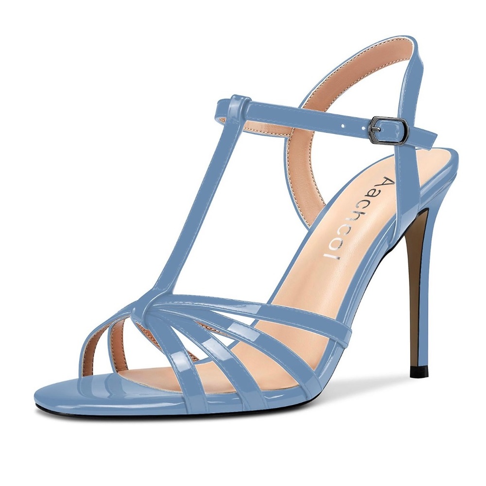 Women’s T-Strap Slingback Peep Toe Shoe